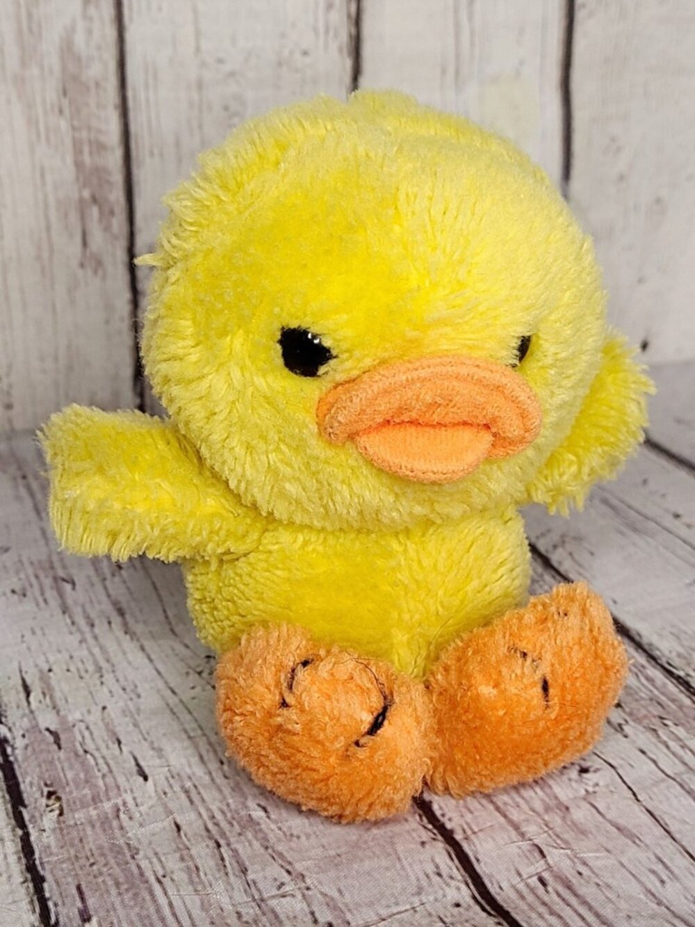 5" Vintage 80s Dakin Mini Yellow Duckling Plush Baby Duck Stuffed Animal